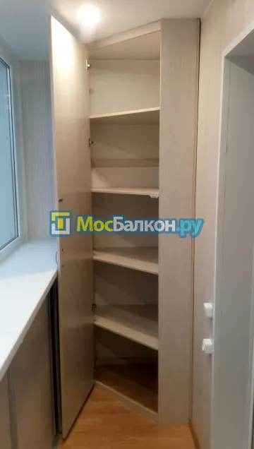 Шкаф на балкон купить в Лобне на заказ недорого от МосБалкон
