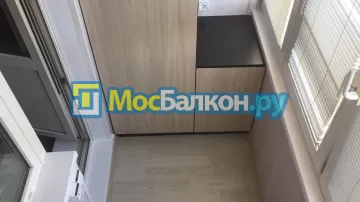 Шкаф на балкон купить в Лобне на заказ недорого от МосБалкон