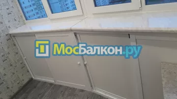 Шкаф на балкон купить в Лобне на заказ недорого от МосБалкон