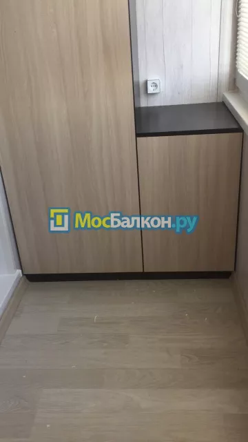 Шкаф на балкон купить в Лобне на заказ недорого от МосБалкон