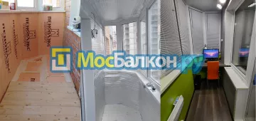 Заказать балкон в Лобне цена от 1320 руб | Остекление балконов и лоджий МосБалкон