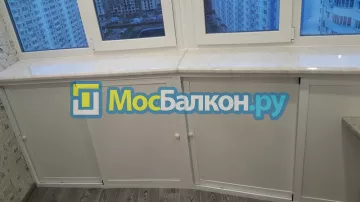 Шкаф на балкон купить в Лобне на заказ недорого от МосБалкон