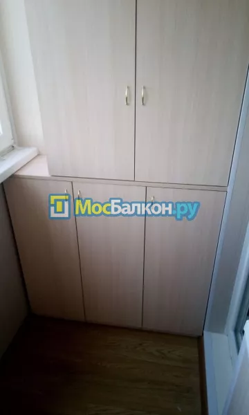 Шкаф на балкон купить в Лобне на заказ недорого от МосБалкон