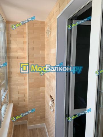 Экологически чистая Отделка балкона в доме п 44 формы Лодочка