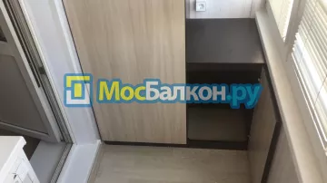 Шкаф на балкон купить в Лобне на заказ недорого от МосБалкон