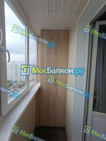 Шкаф на балкон купить в Лобне на заказ недорого от МосБалкон
