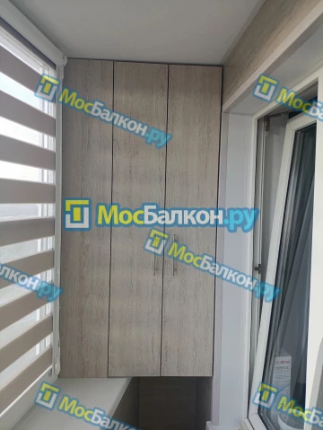 Шкаф на балкон купить в Лобне на заказ недорого от МосБалкон