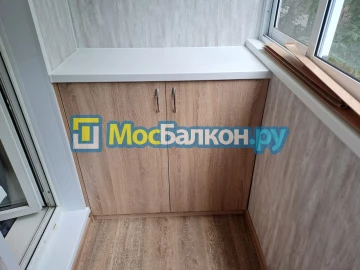 Шкаф на балкон купить в Лобне на заказ недорого от МосБалкон
