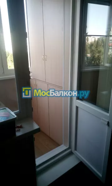 Шкаф на балкон купить в Лобне на заказ недорого от МосБалкон