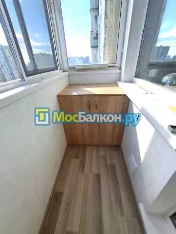 Шкаф на балкон купить в Лобне на заказ недорого от МосБалкон