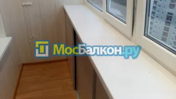 Шкаф на балкон купить в Лобне на заказ недорого от МосБалкон