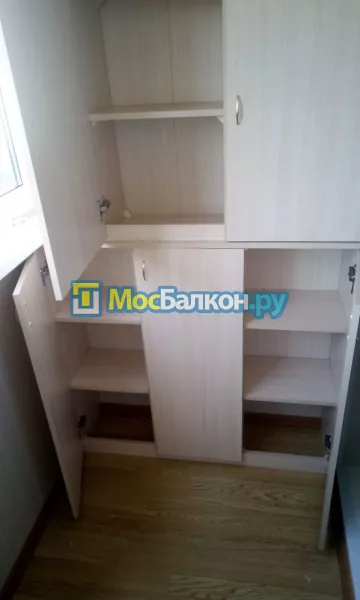 Шкаф на балкон купить в Лобне на заказ недорого от МосБалкон