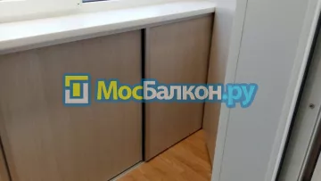 Шкаф на балкон купить в Лобне на заказ недорого от МосБалкон