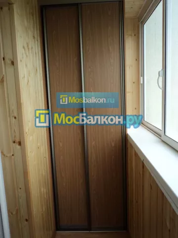 Шкаф на балкон купить в Лобне на заказ недорого от МосБалкон
