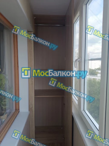 Шкаф на балкон купить в Лобне на заказ недорого от МосБалкон