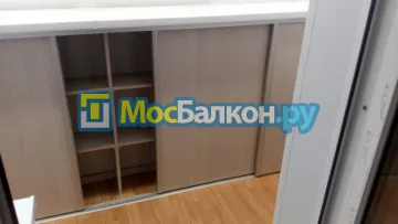 Шкаф на балкон купить в Лобне на заказ недорого от МосБалкон