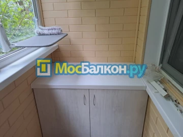 Шкаф на балкон купить в Лобне на заказ недорого от МосБалкон