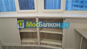 Шкаф на балкон купить в Лобне на заказ недорого от МосБалкон